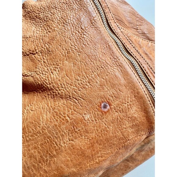 MARC BY MARC JACOBS Kelsey Tan Brown Pebbled Leather Top Handle Hobo Purse - Picture 7 of 16